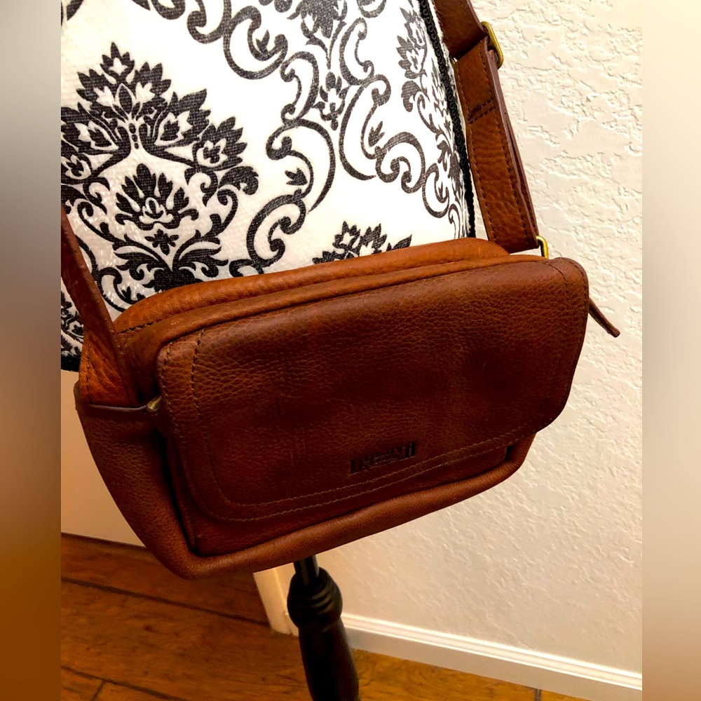 Duluth Trading Co. Brown Leather Crossbody Bag - Picture 4 of 15